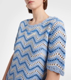 Ganni Crochet cotton minidress