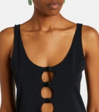 Eres Curl cutout jersey top