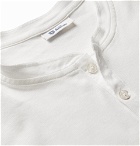 Schiesser - Slim-Fit Ribbed Cotton-Jersey Henley T-Shirt - Men - White