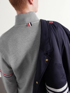 Thom Browne - Cotton-Piqué Sweatshirt - Gray