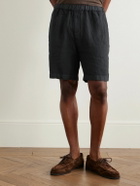 Boglioli - Straight-Leg Linen Shorts - Blue