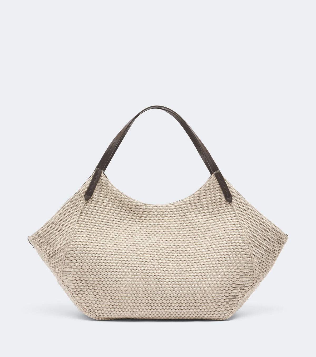Brunello Cucinelli Reversible raffia-effect shopper