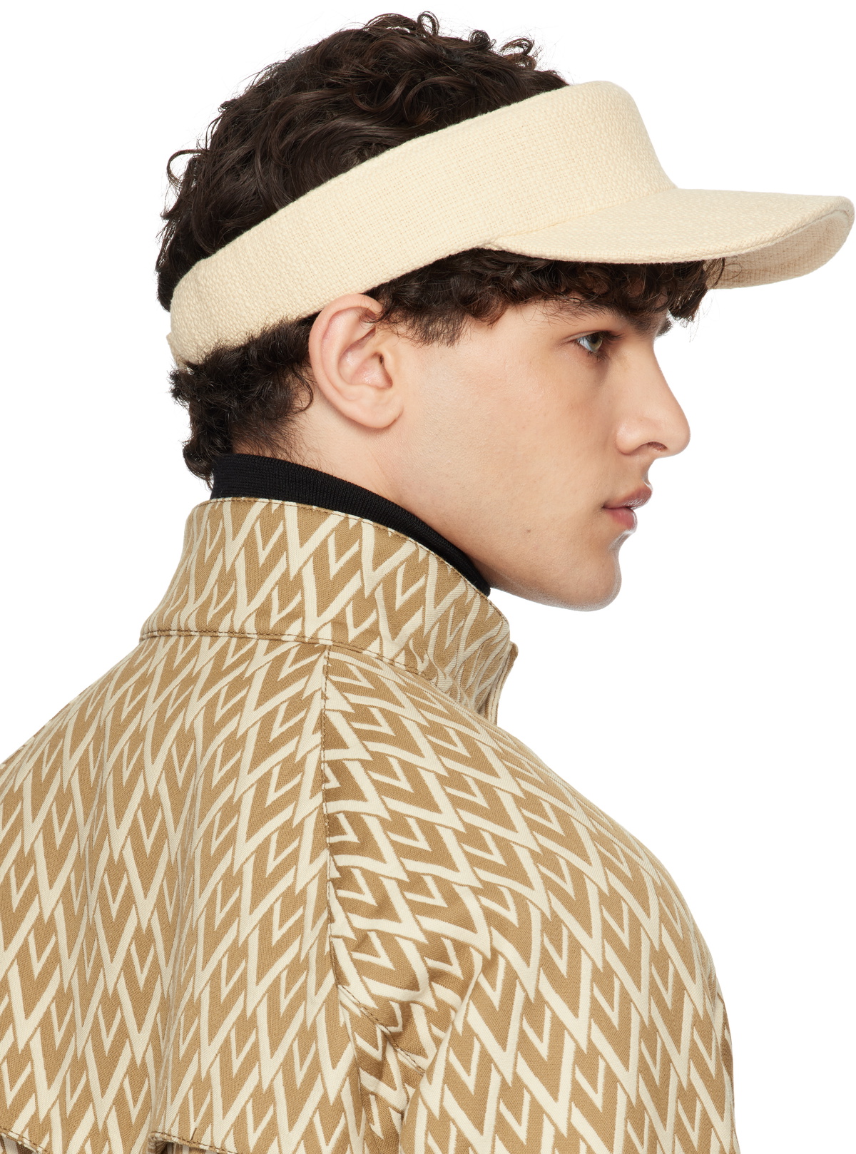 Valentino Garavani Off-White VLogo Signature Visor Cap Valentino