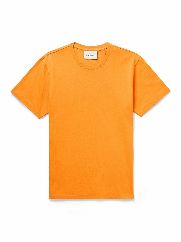 Photo: FRAME - Cotton-Jersey T-Shirt - Orange