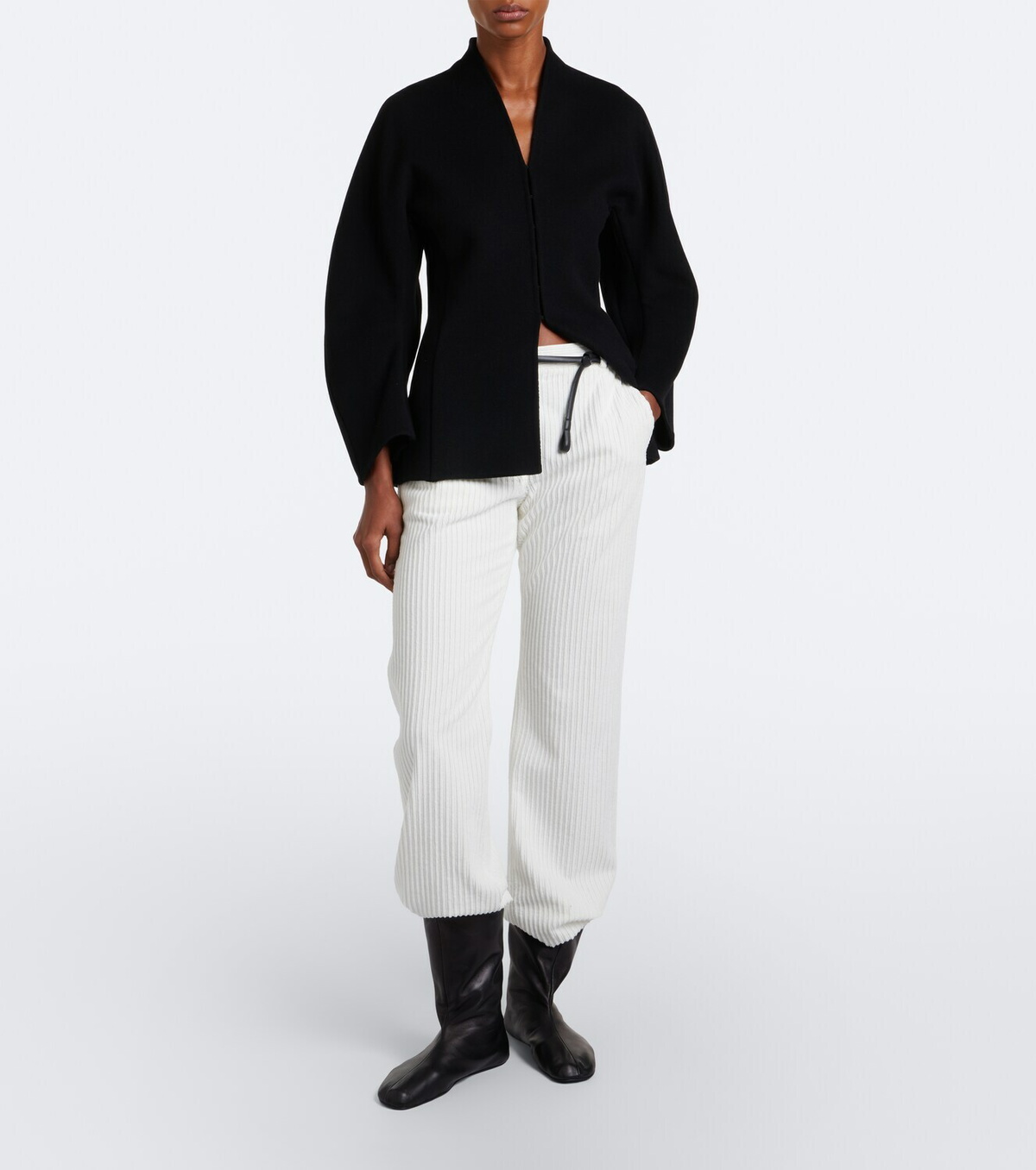 The Row Kenton cotton corduroy wide-leg pants