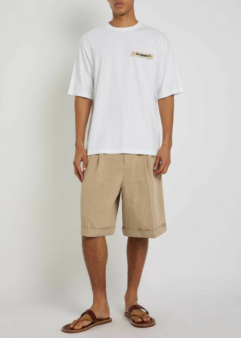 Jacquemus Le T-shirt Plage Cotton-blend T-shirt White