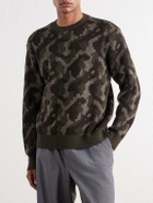 Aimé Leon Dore - Camouflage-Ribbed Wool Sweater - Green