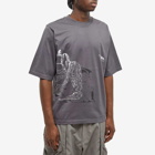 Stone Island Shadow Project Men's Printed T-Shirt in Blue Grey