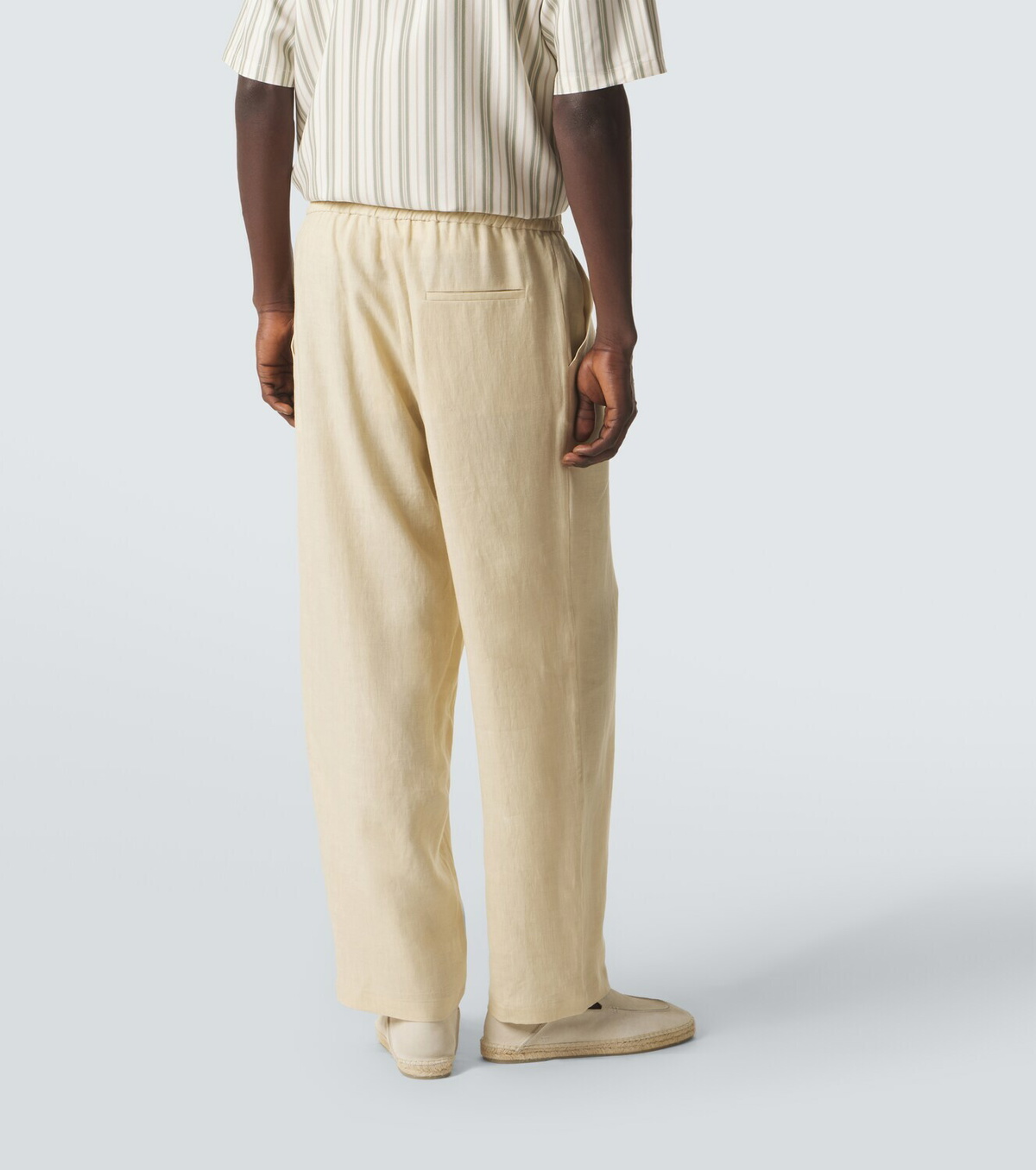Le Kasha Linen straight pants