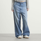 Maison Margiela Women's Oversized Jeans in Medium Blue Vintage