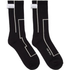 C2H4 Black STAI Linellae Label Socks