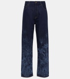 Alanui Jungle printed high-rise jeans
