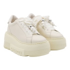 Casadei Milk Leather Nexus Sneakers