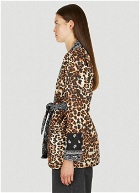 Leopard Print Kimono Jacket in Brown