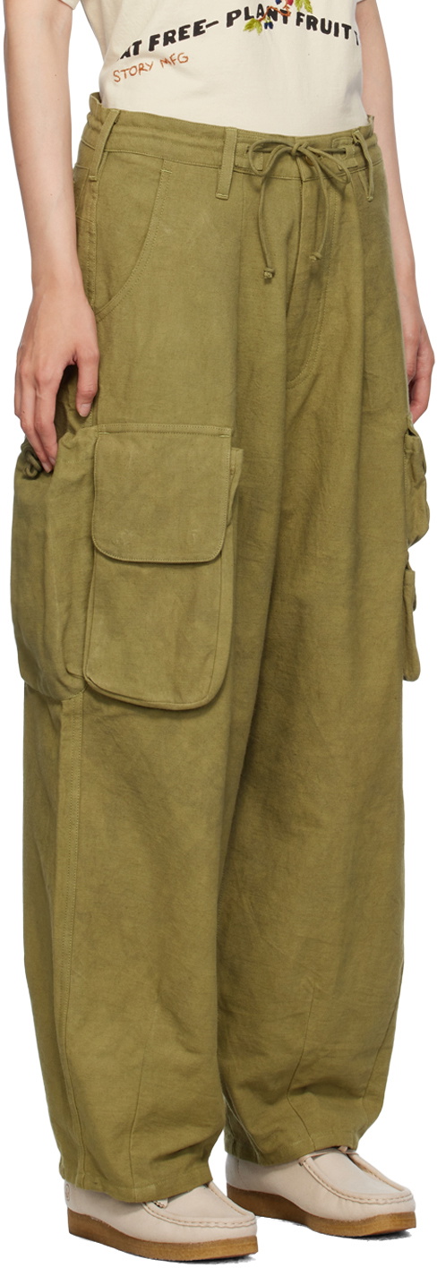 ファッションstory mfg. cargo pocket pants khaki - aldeotalocacao ...