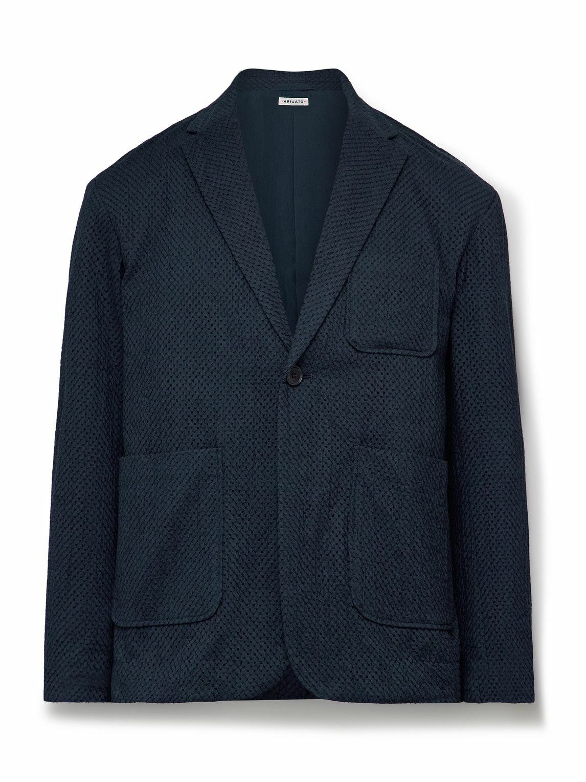 新品 Blue Blue SATIN DAMASK JACQUARD ジャケット Blue Blue Japan Blue Satin Damask Jacquard Oversized Jacket