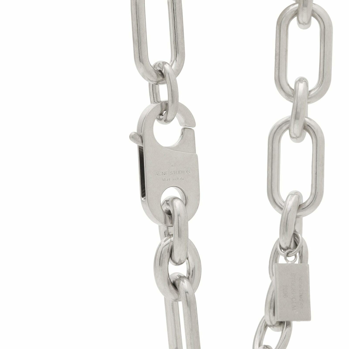 Acne Studios Women's Ainlock Necklace in Vintage Silver 