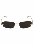 Cartier Eyewear Metal Temple Rimless Sunglasses