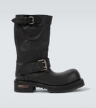 Balenciaga Venom leather biker boots