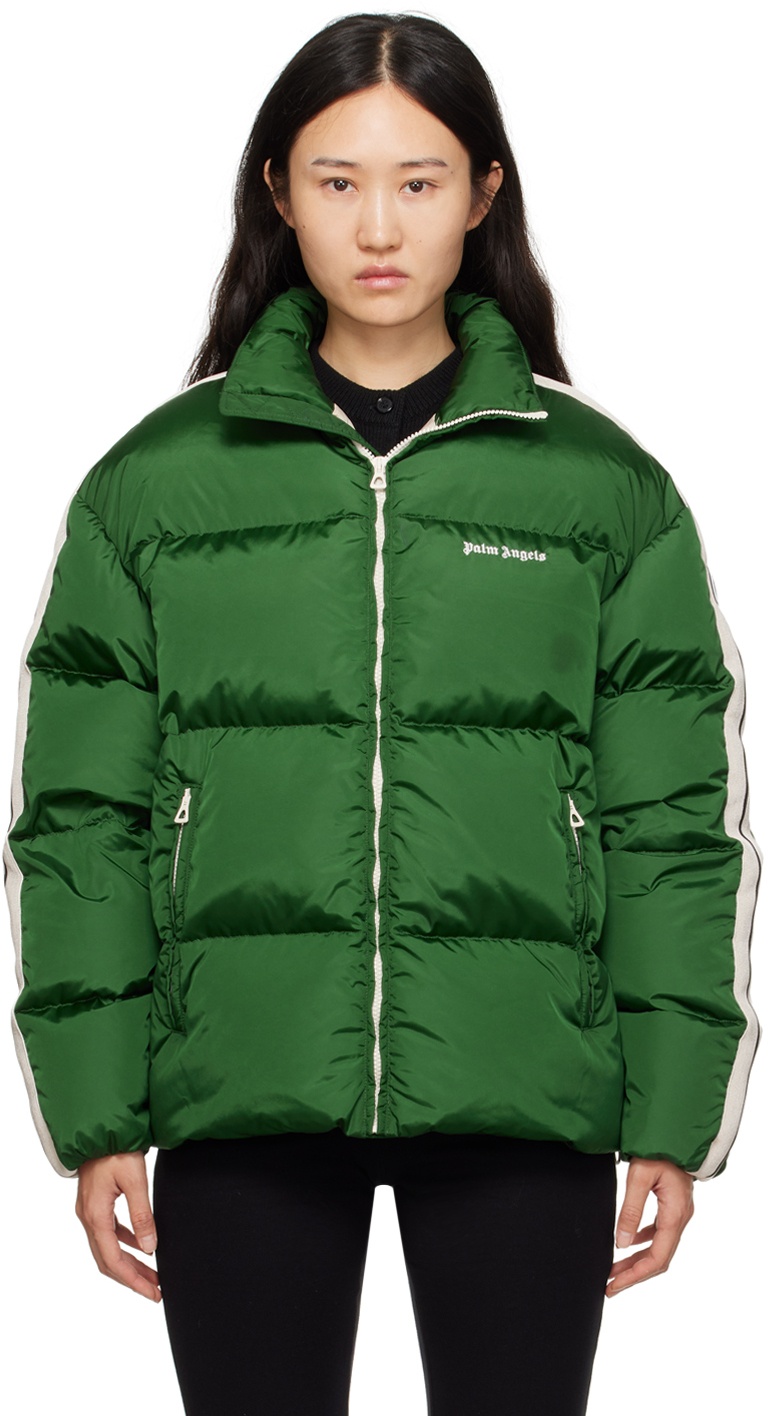 Photo: Palm Angels Green Track Down Jacket