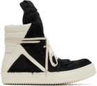 Rick Owens Black Fur Sneakers