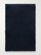 Anderson & Sheppard - Muskox, Wool and Silk-Blend Scarf - Blue