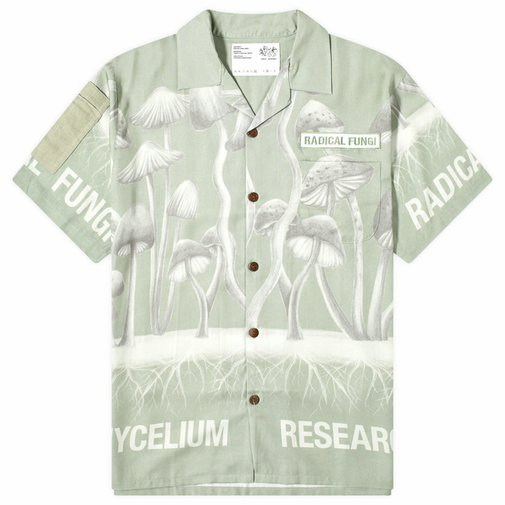 Photo: Space Available Men's Redical Funghi Vacation Shirt in Natural