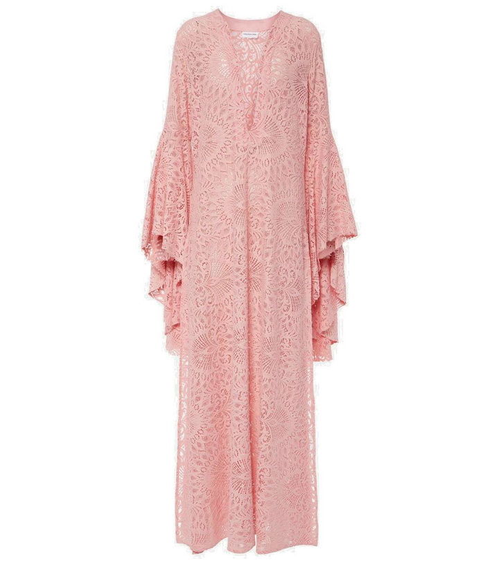 Photo: Alexandra Miro Bella lace metallic knit kaftan