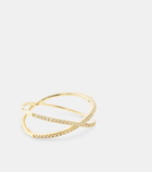 Stone and Strand X 10kt yellow gold ring with diamonds