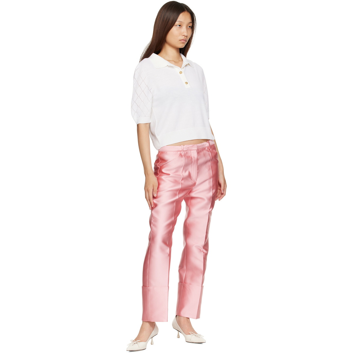 Calvin Klein Collection Pink Eva Trousers