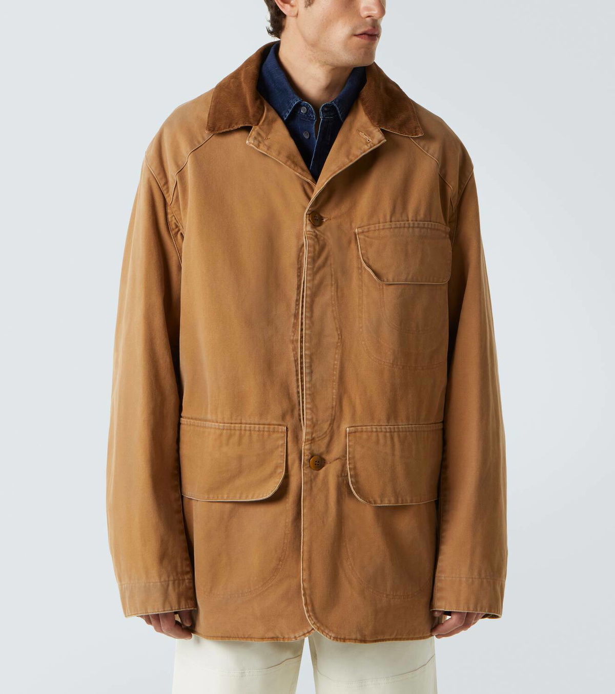 【送料&関税込】Maison Margiela Cotton Jacket With Oversize MAISON MARGIELA | WAX COTTON JACKET