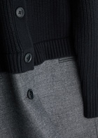 3.1 Phillip Lim Wool-blend Knitted Blazer Navy