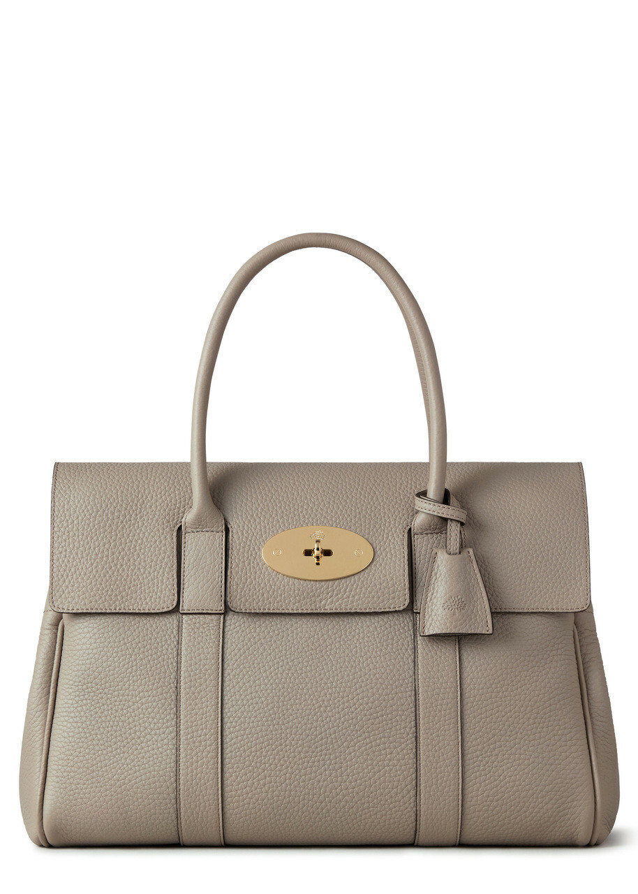 Mulberry Bayswater Grained Leather Shoulder bag - Taupe - One Size