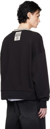 Moncler Genius Moncler x Palm Angels Black Appliqué Sweatshirt
