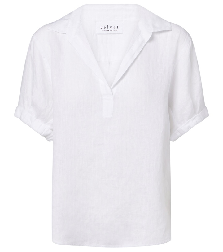 Photo: Velvet Vivica linen top