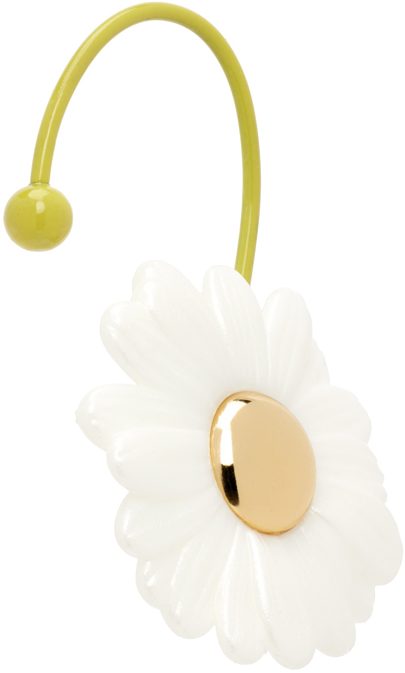 La Manso White & Yellow Tetier Bijoux Edition Daisy Single Ear Cuff
