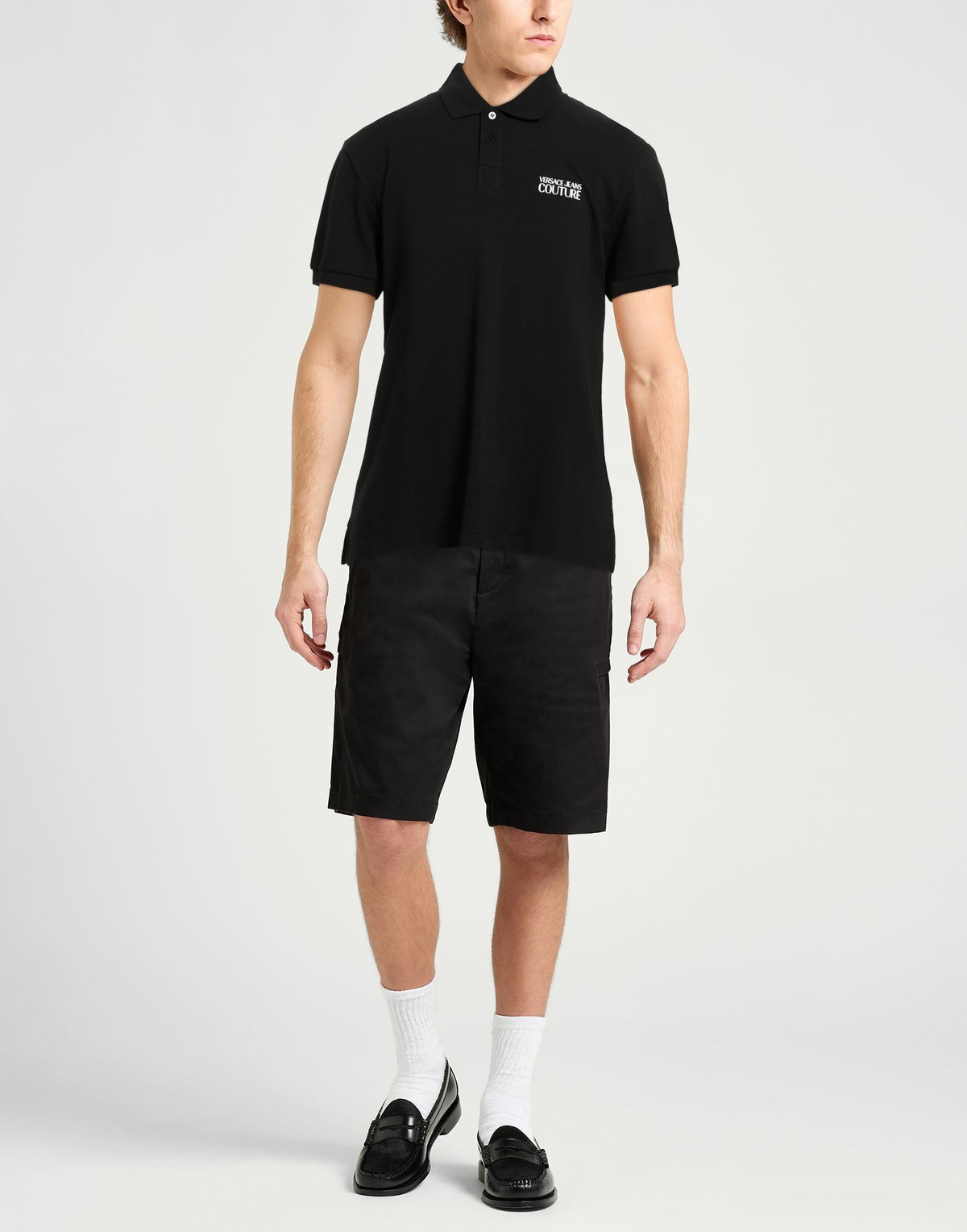Versace Jeans Couture Mens Polo shirt in Black