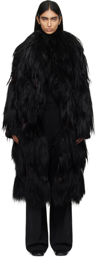 Photo: 16Arlington Black Lorona Shearling Coat
