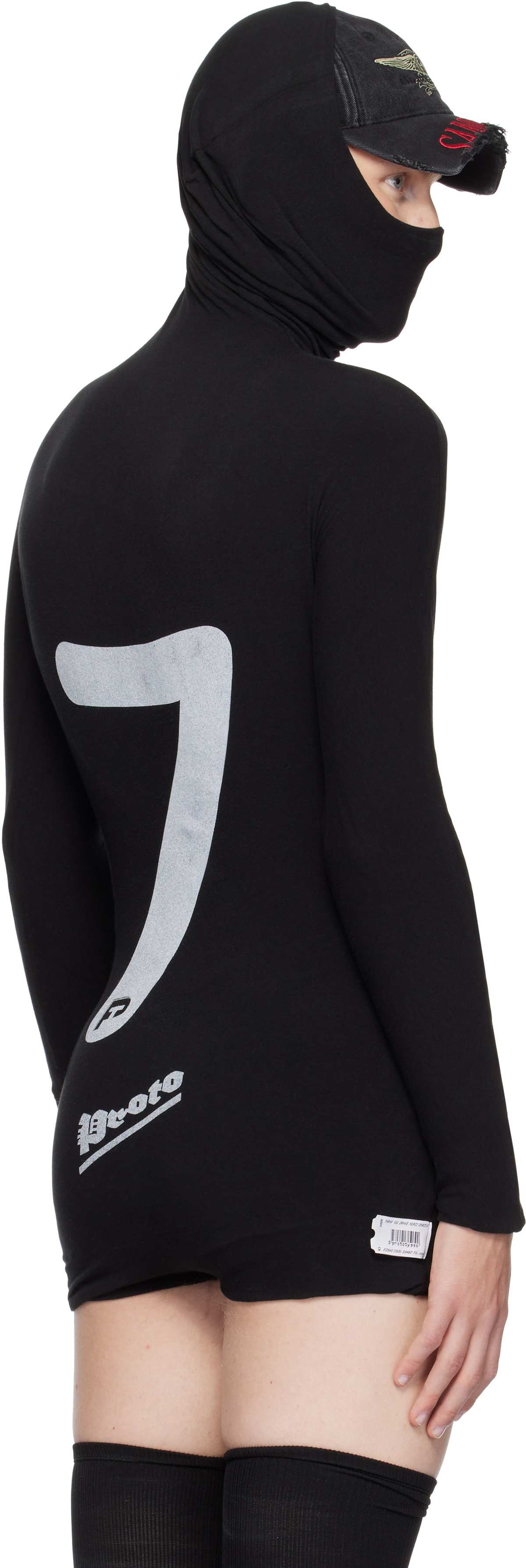 Prototypes Black Twisted Hood Longsleeve Hoodie PROTOTYPES