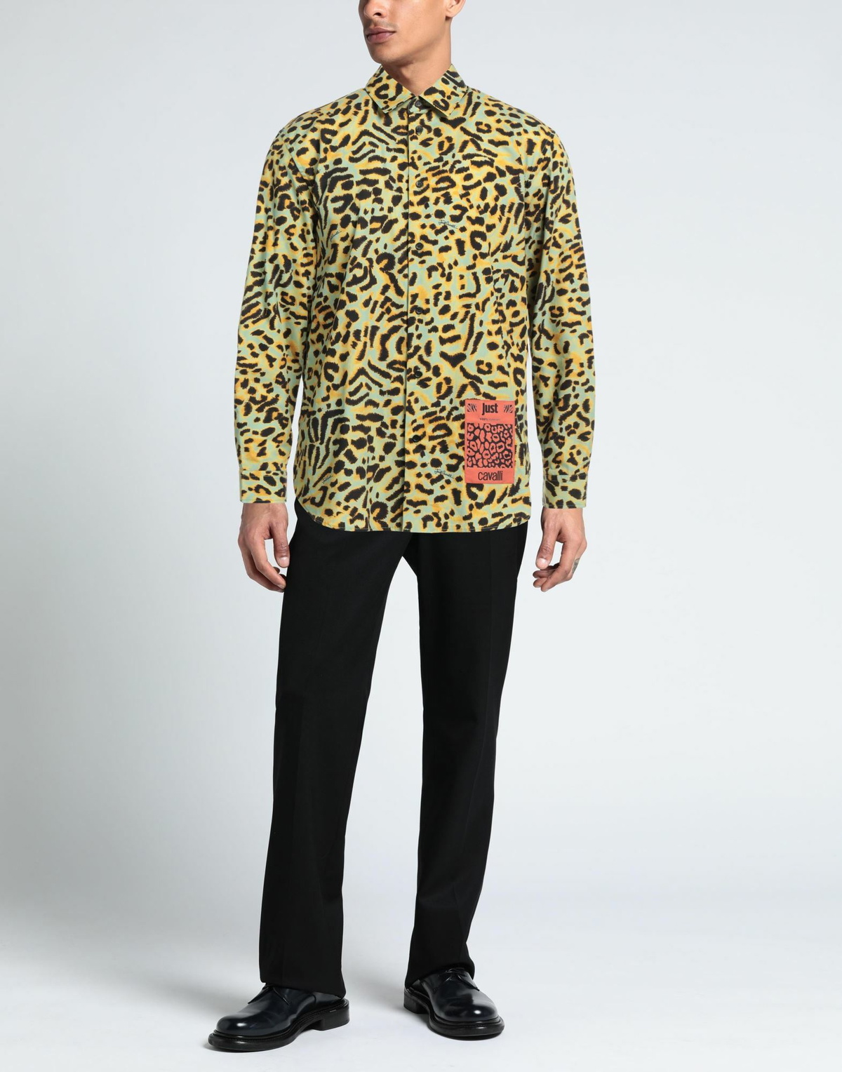 Just Cavalli Mens Shirt in Sage green