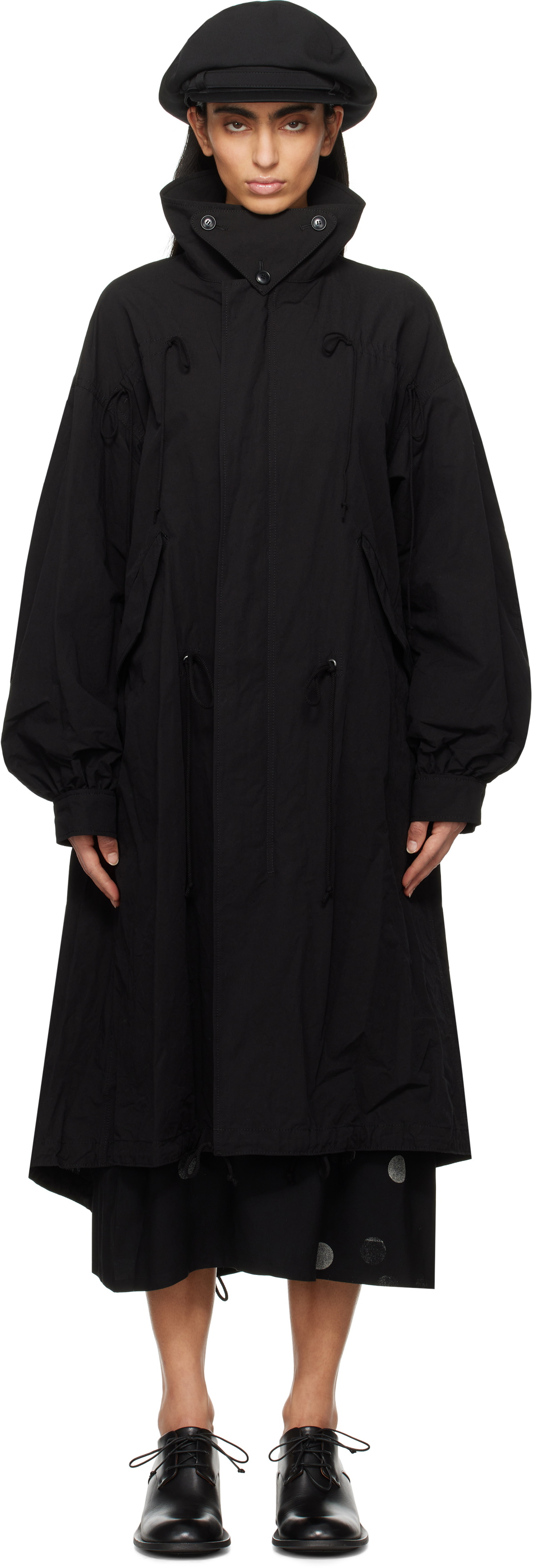 YOHJI YAMAMOTO Black R-Mods Coat