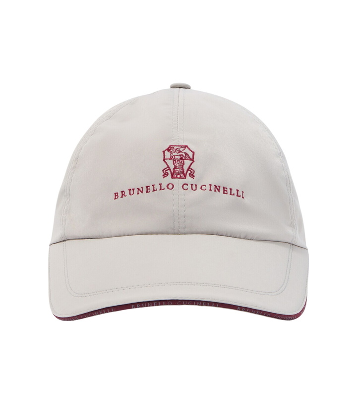 Photo: Brunello Cucinelli Logo embroidered baseball cap