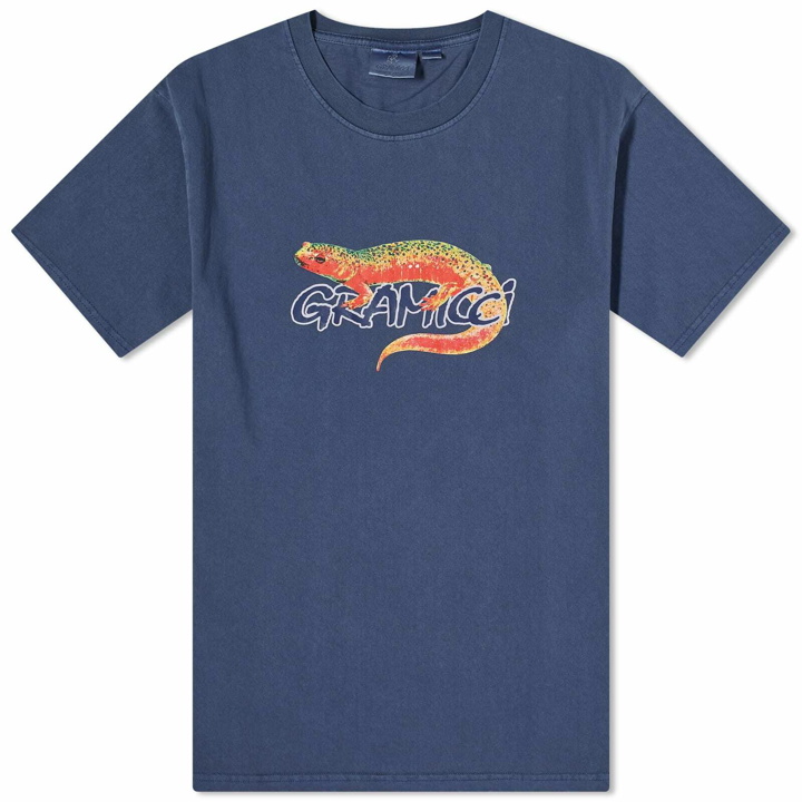 Photo: Gramicci Men's Salamander T-Shirt in Navy Pigment
