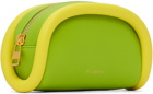 JW Anderson Green & Yellow Small Bumper Pouch