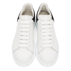 Alexander McQueen White and Black Croc Oversized Sneakers