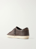 Golden Goose - Super-Star Distressed Full-Grain Leather Sneakers - Brown