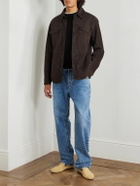 The Row - Bento Panelled Shearling Shirt Jacket - Brown