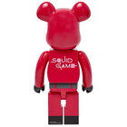 Medicom Be@rbrick Squid Game Guard □ in 1000%/Red