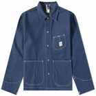 Nudie Jeans Co Men's Nudie Howie Chore Jacket in Indigo