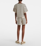 Moncler Striped cotton jersey shorts